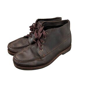 Eastland Mens Dark Brown Leather Vibram Gumlite Sole Work Boots Size 9